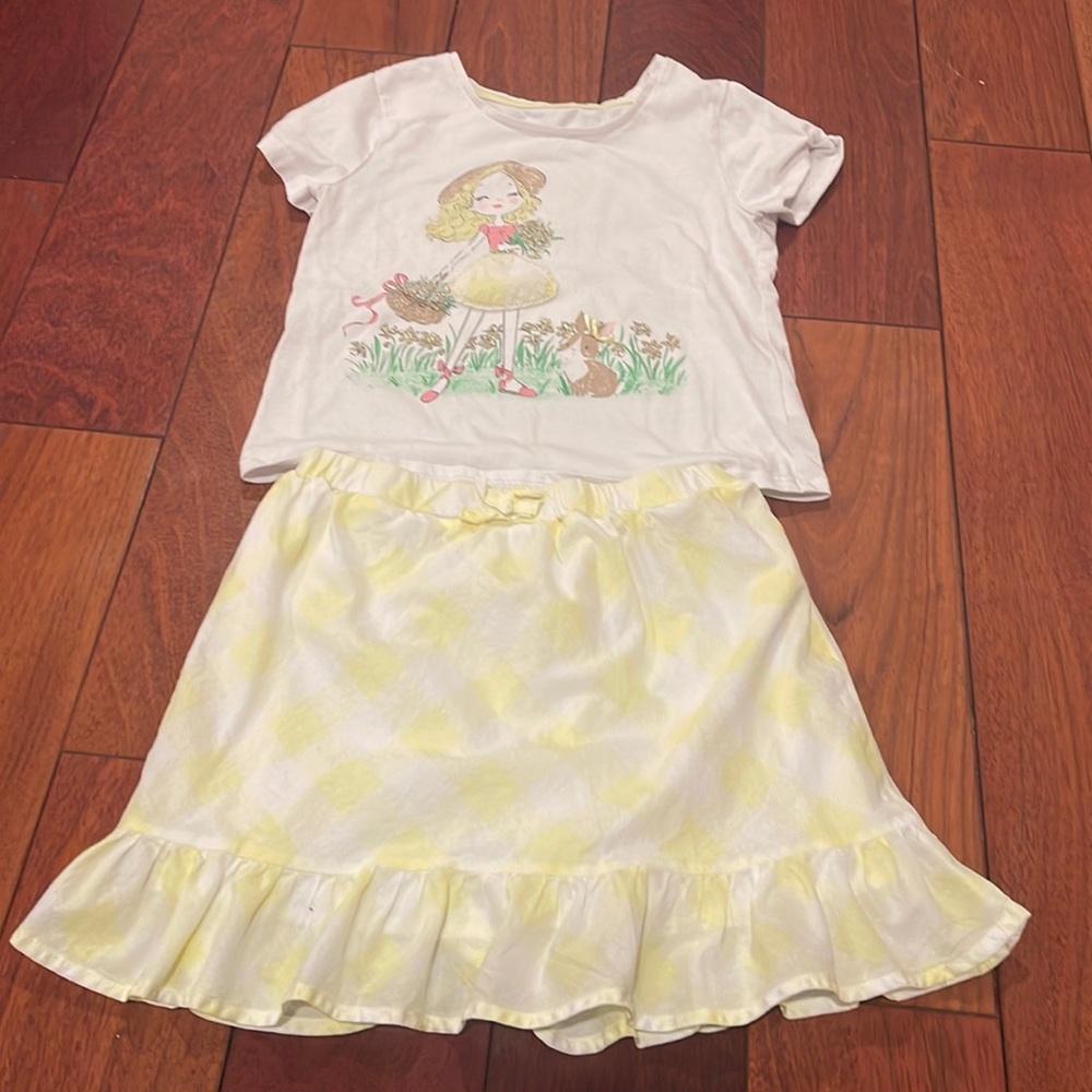 Cute girls skirt set